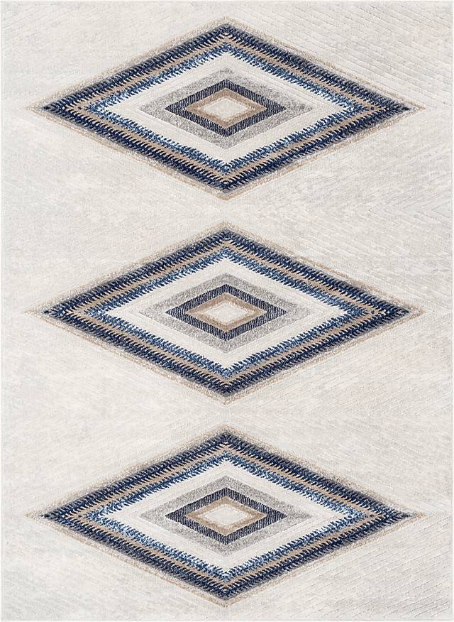 Elynna White 7'10 x 10' Rug - Thumbnail - Image 1