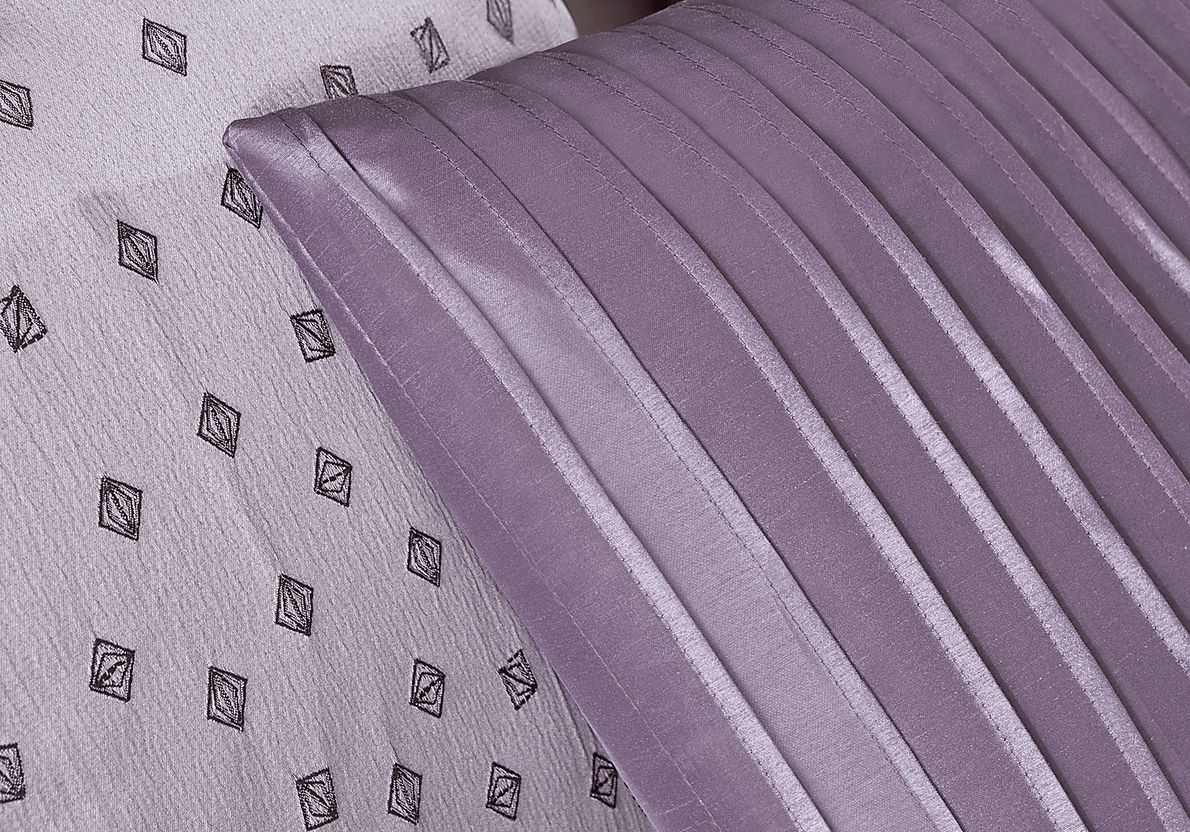 Elyse Purple 7 Pc King Comforter Set