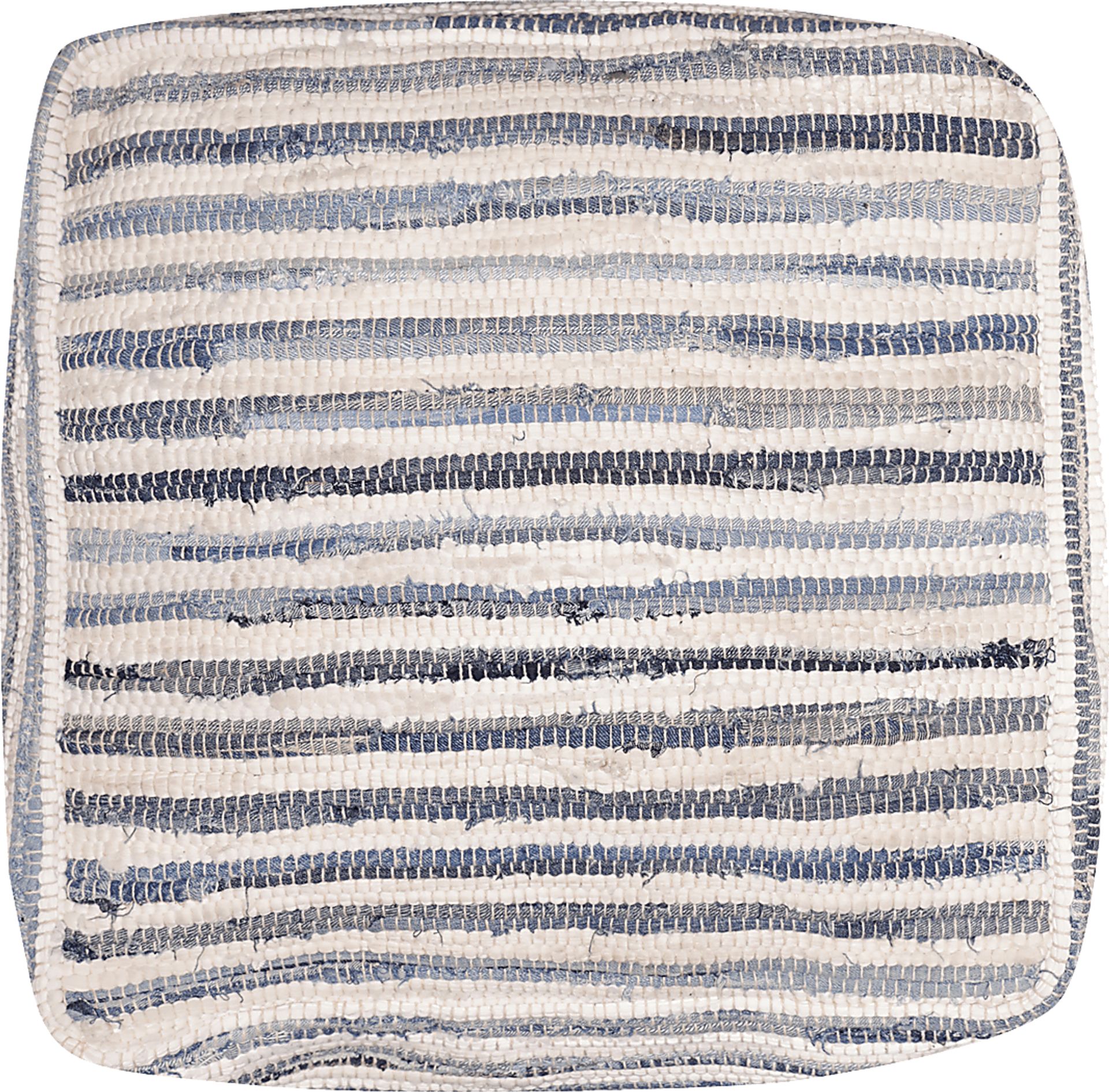 Elzebe Navy/White Pouf - Image 2