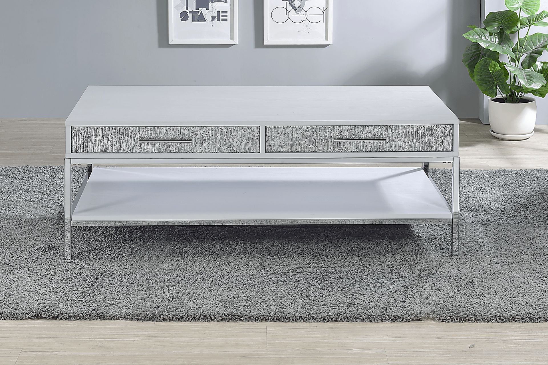 Emahlea White Cocktail Table - Image 2