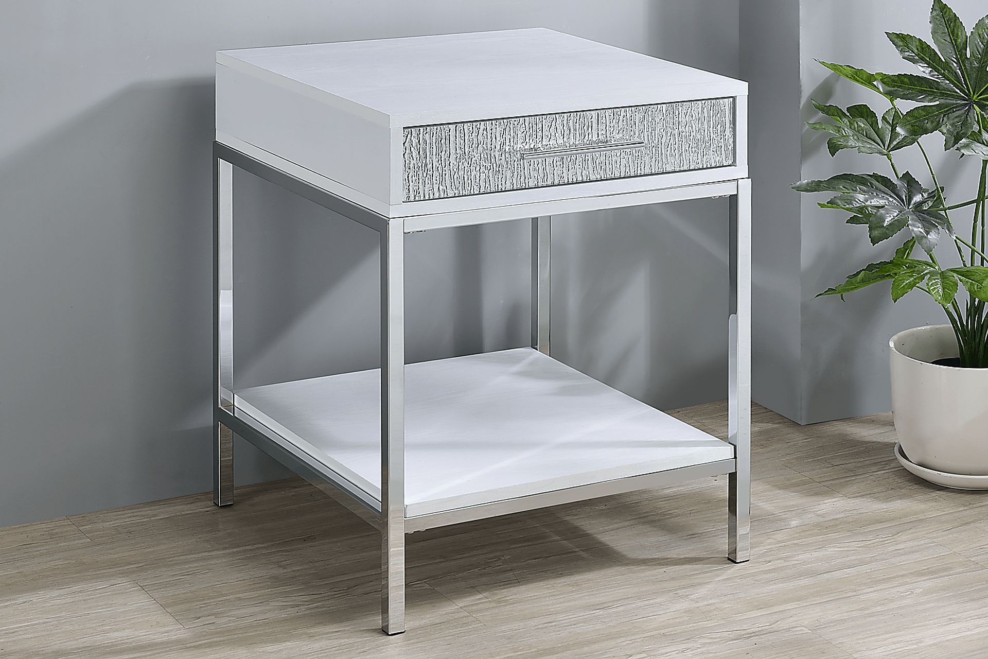 Emahlea White End Table - Image 2