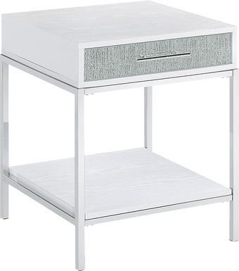 Emahlea White End Table