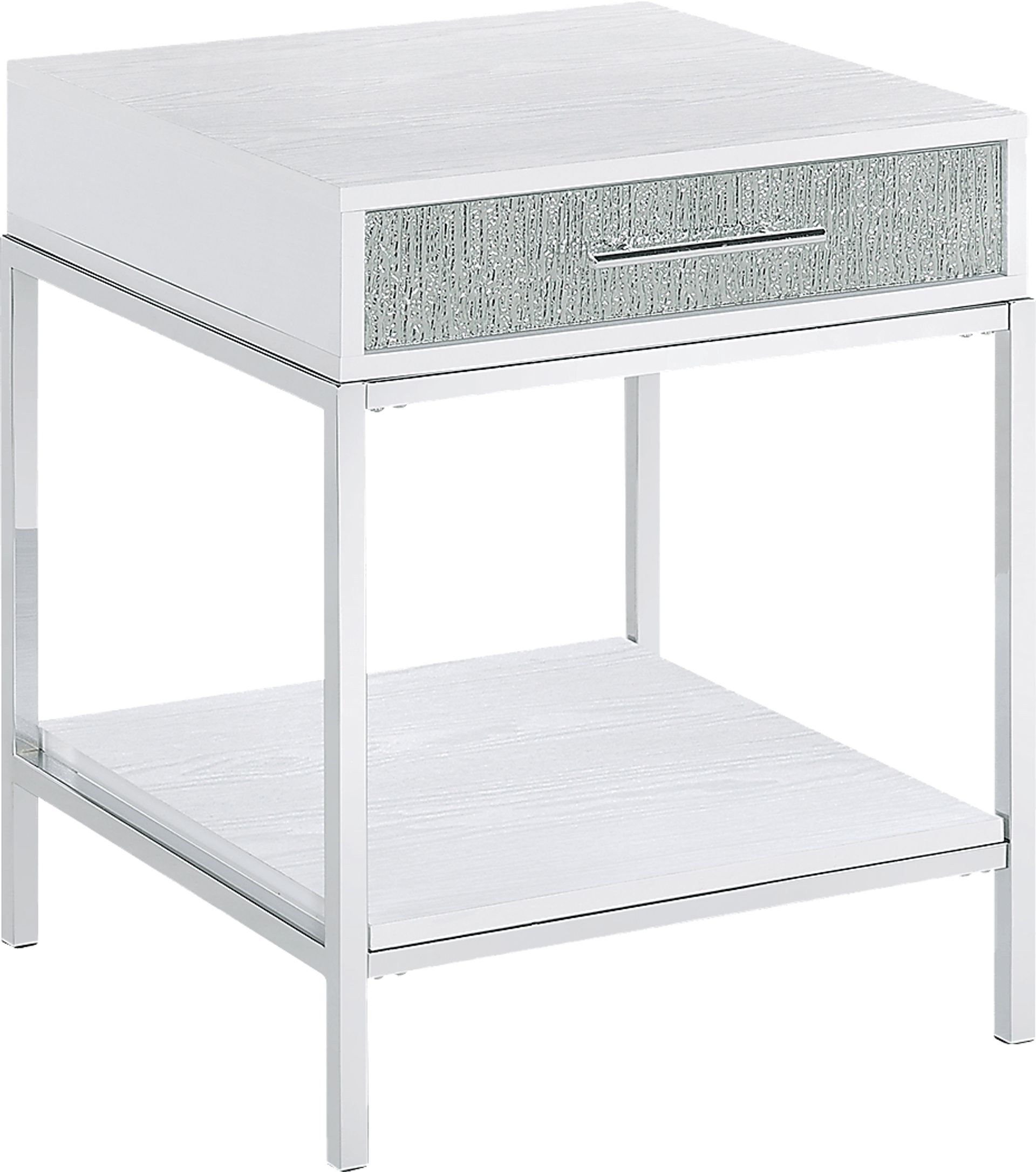 Emahlea White End Table - Image 1