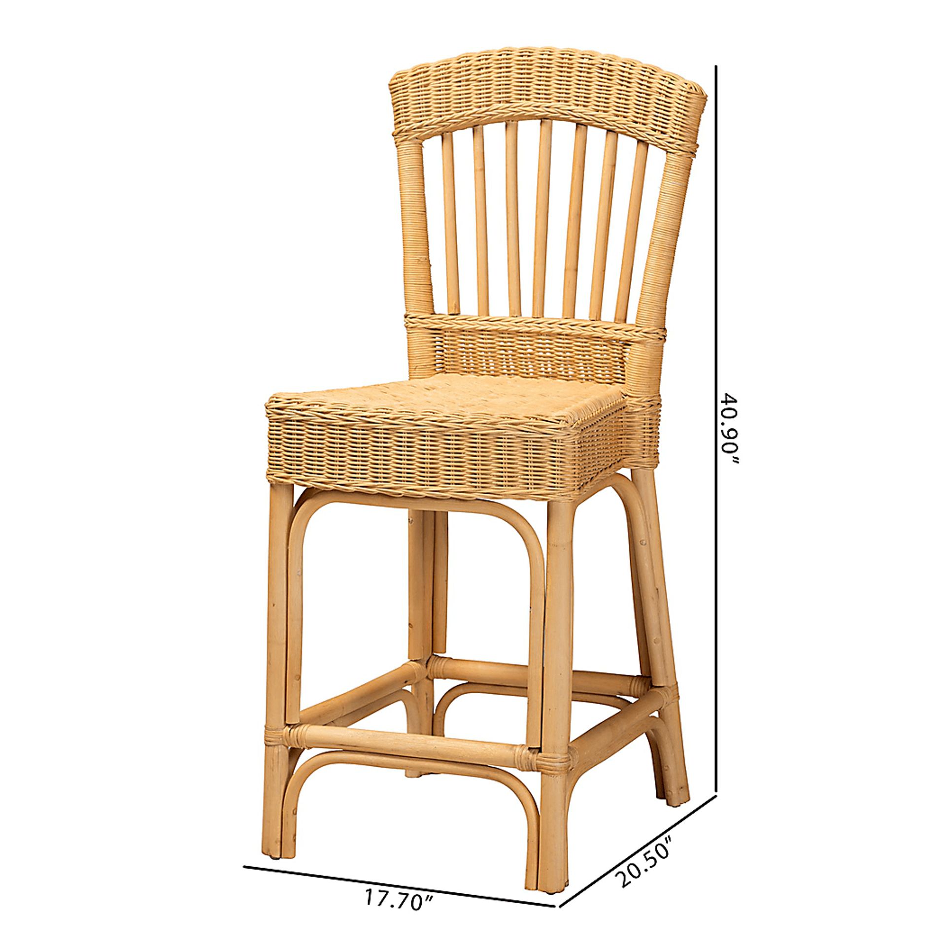 Emalene Natural Counter Stool - Image 10