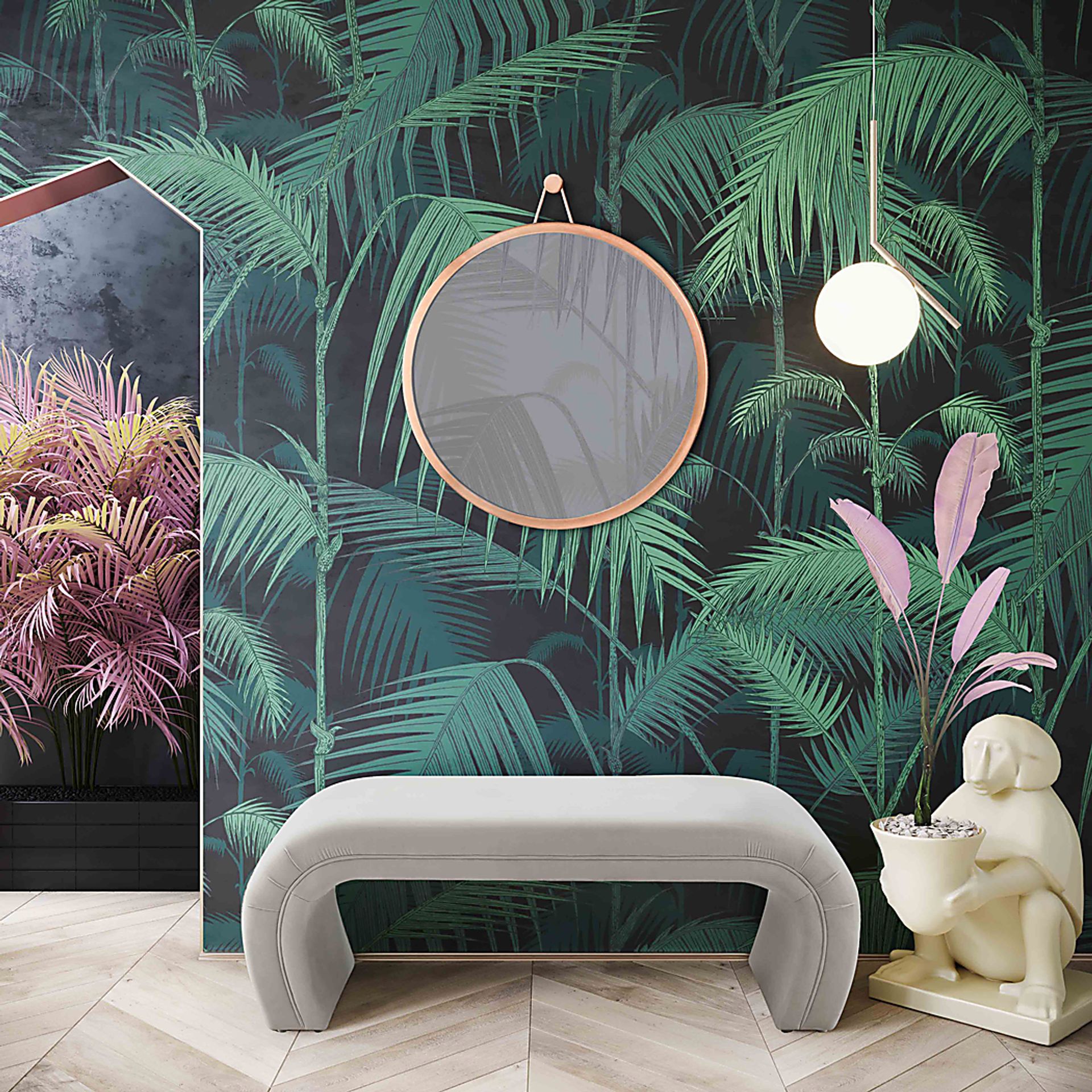 Emalia Gray Bench - Image 5