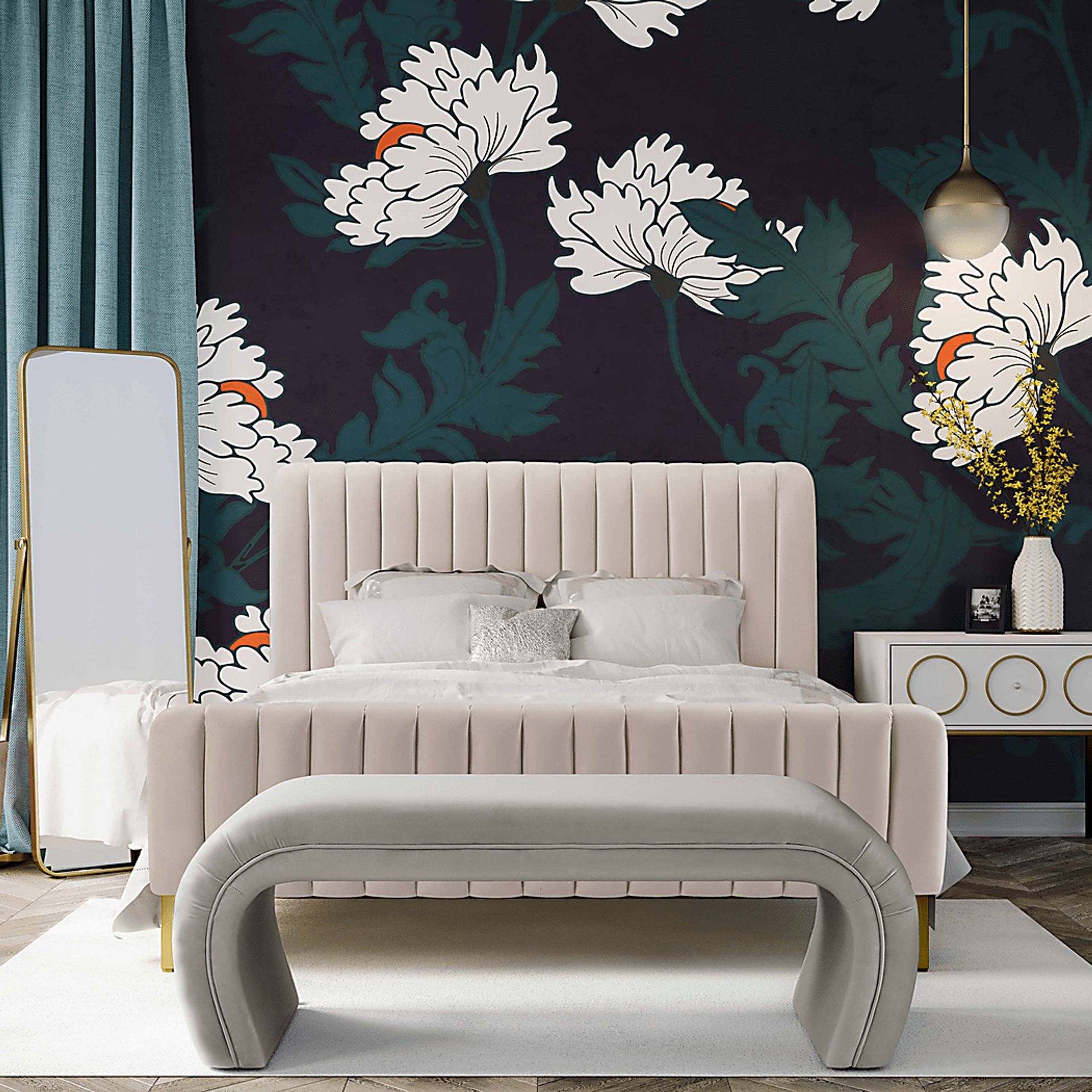 Emalia Gray Bench - Image 6
