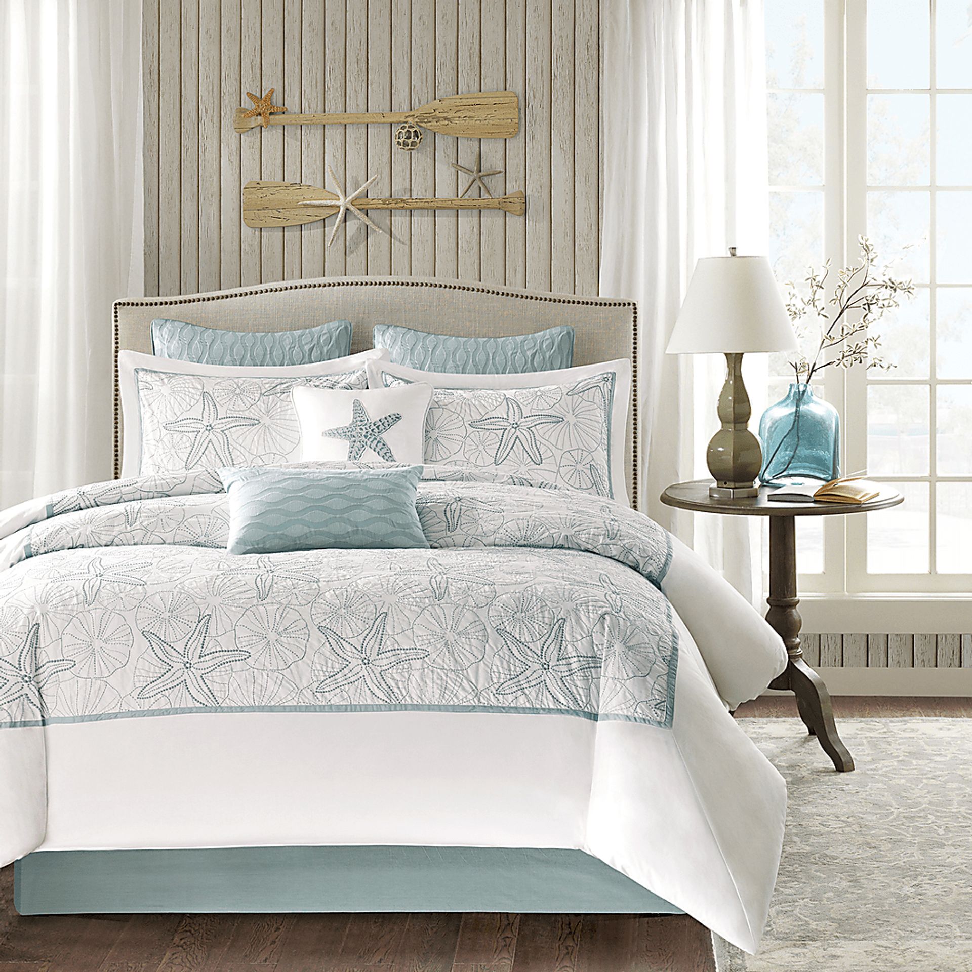 Emaline White 4 Pc King Comforter Set - Image 1