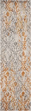 Emathla Grove Orange 2'3 x 8' Runner Rug