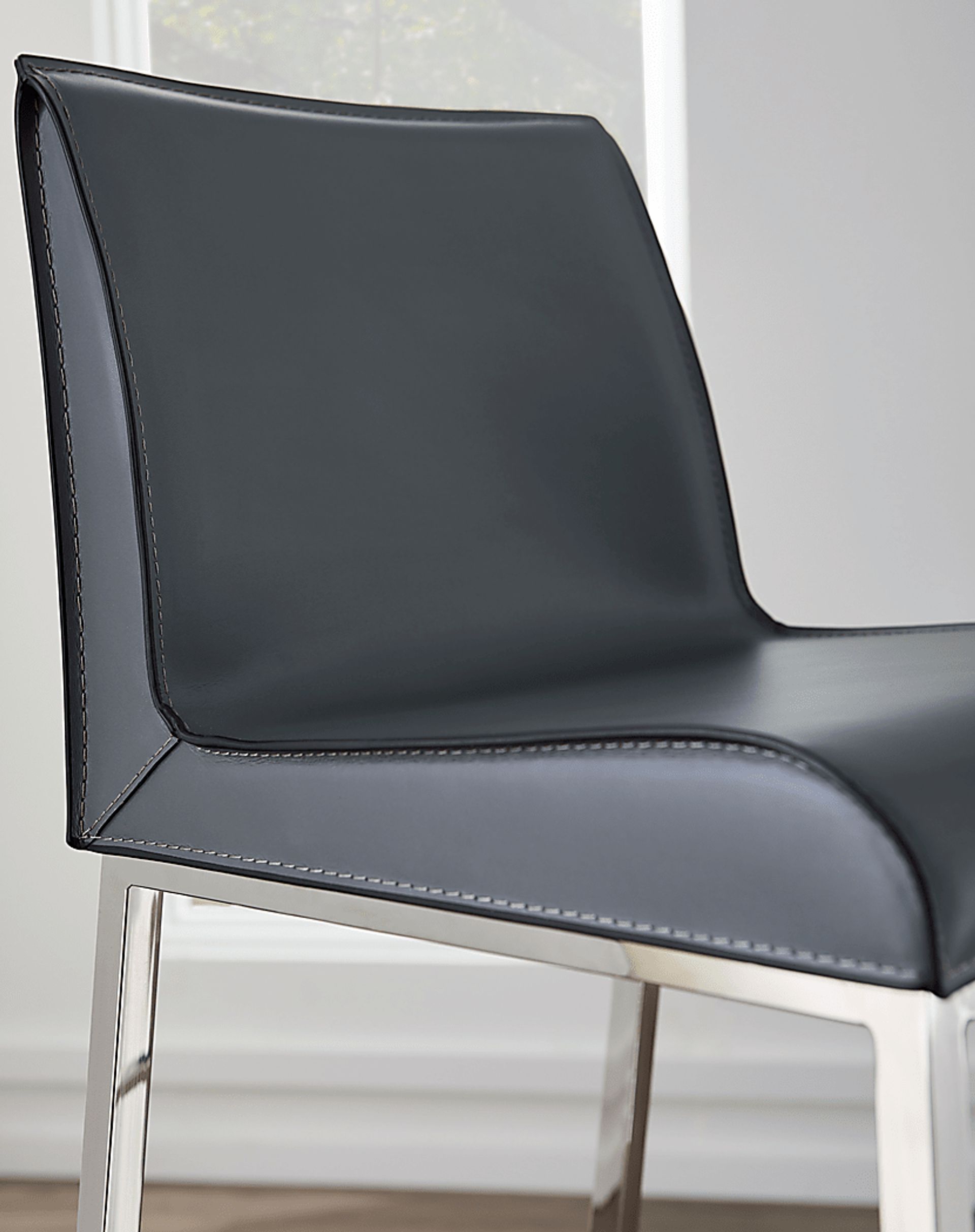 Embdy Gray Barstool, Set of 2 - Image 4