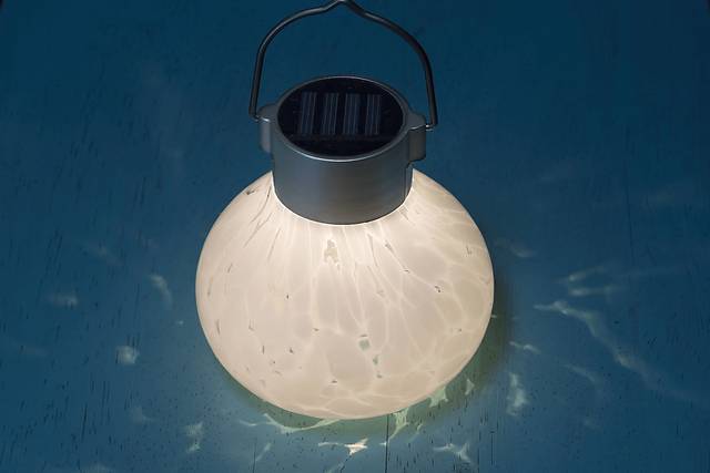 Emberley White Outdoor Solar Lantern - Thumbnail - Image 8