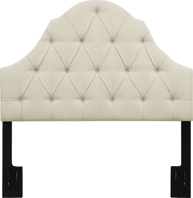 Emberson Beige Full/Queen Headboard - Thumbnail - Image 1