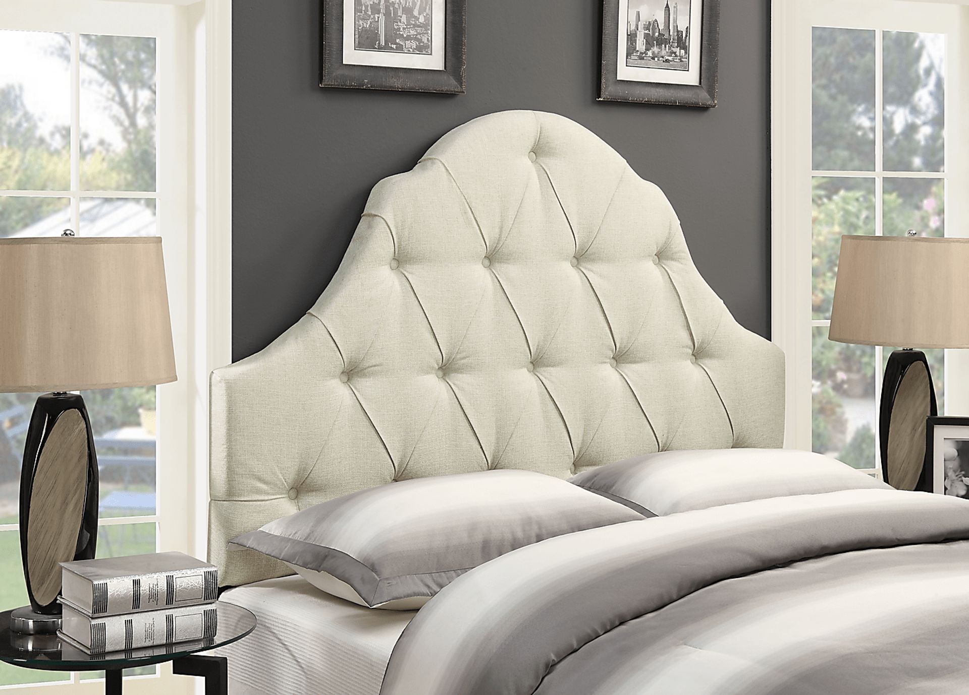 Emberson Beige King/California King Headboard - Image 6