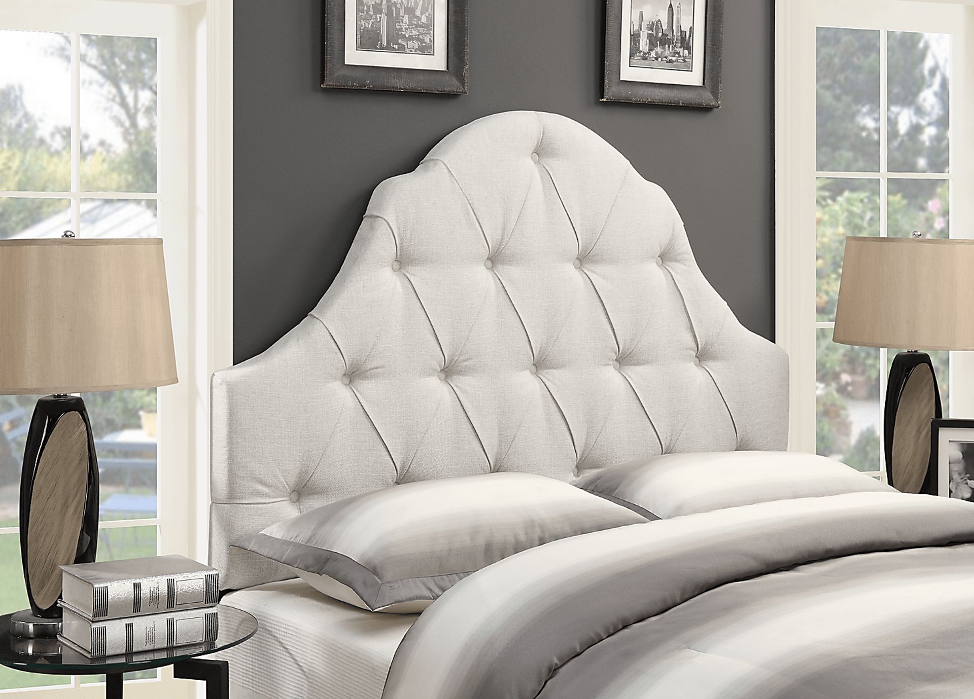 Emberson White Full/Queen Headboard - Image 6