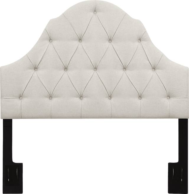 Emberson White Full/Queen Headboard - Thumbnail - Image 1