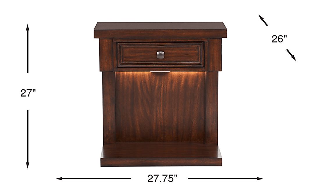 Emberton Dark Brown Nightstand