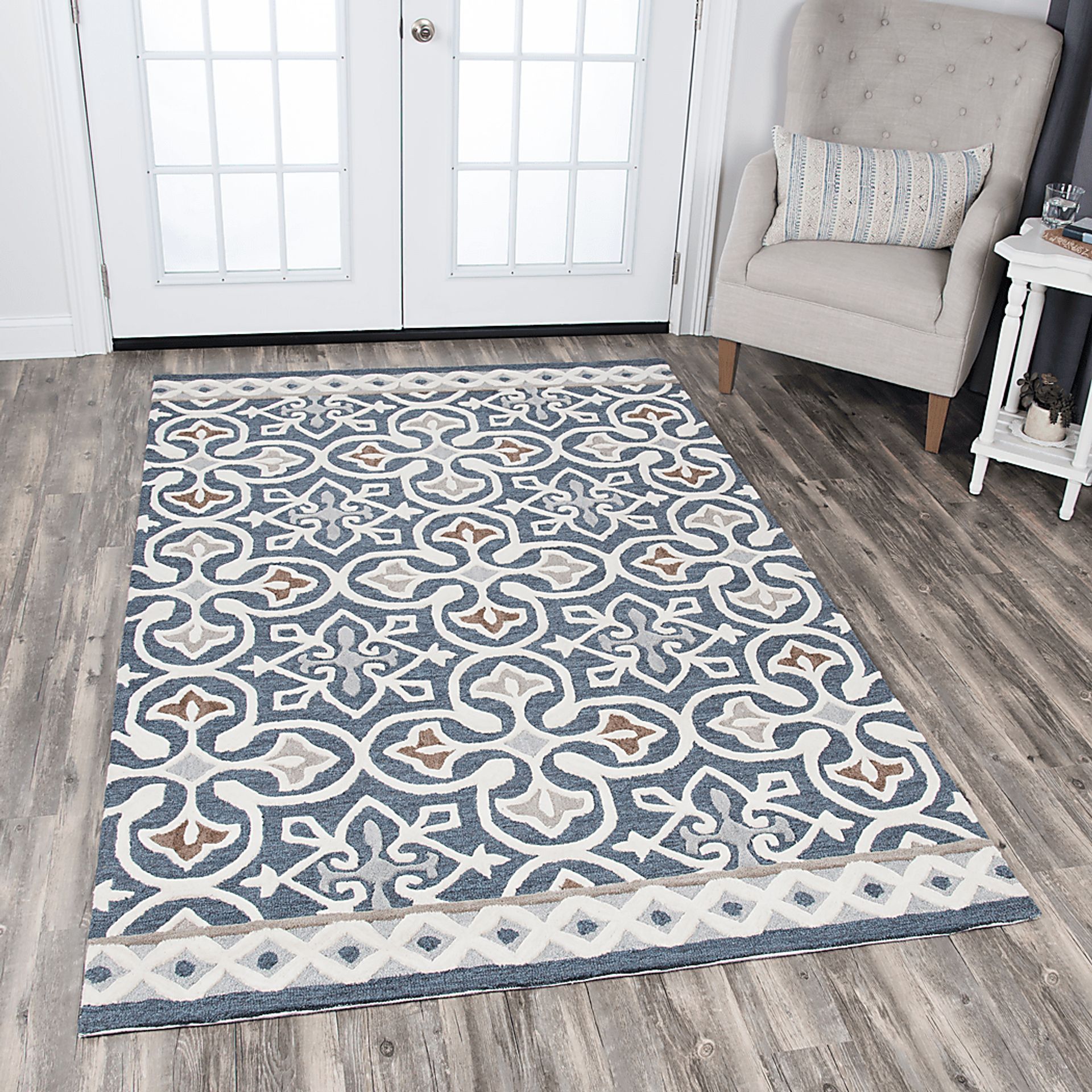 Embry Blue 5' x 8' Rug - Image 5