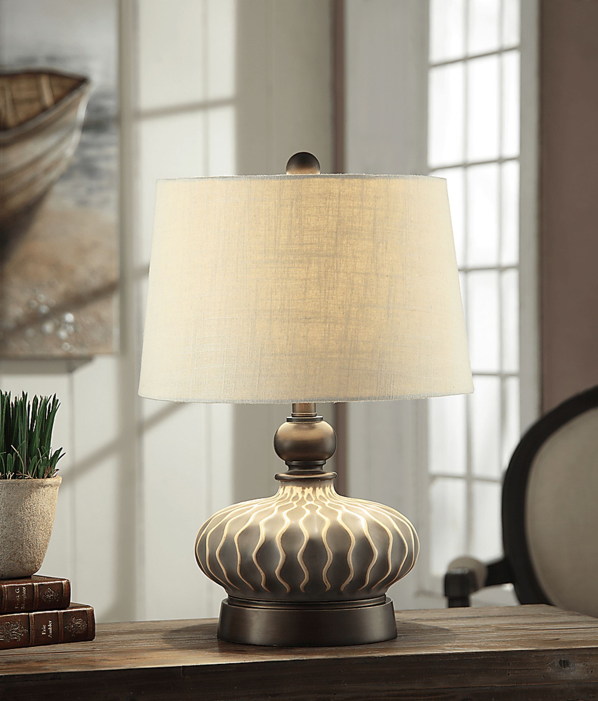 Embry Lane Gray Set of 2 Lamps - Image 2