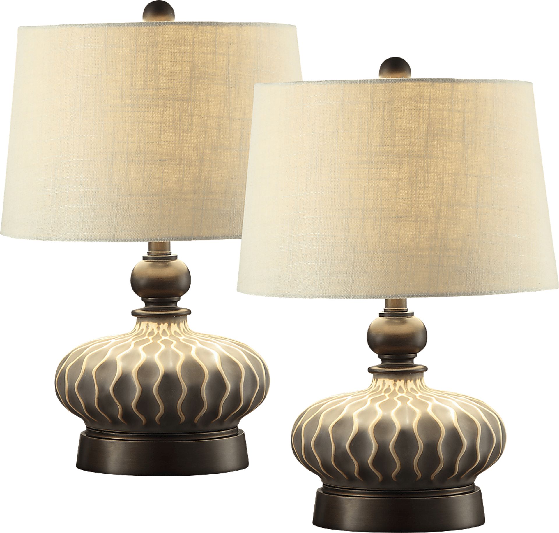 Embry Lane Gray Set of 2 Lamps - Image 1
