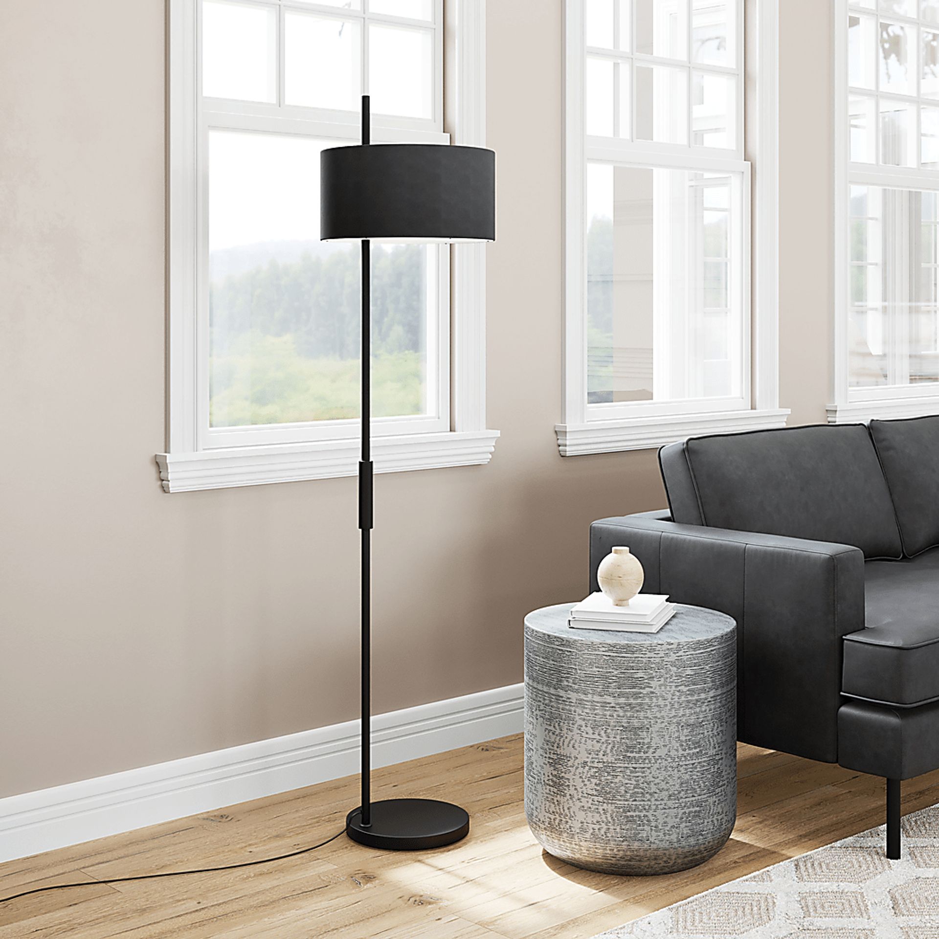 Emden Alley Black Floor Lamp - Image 8
