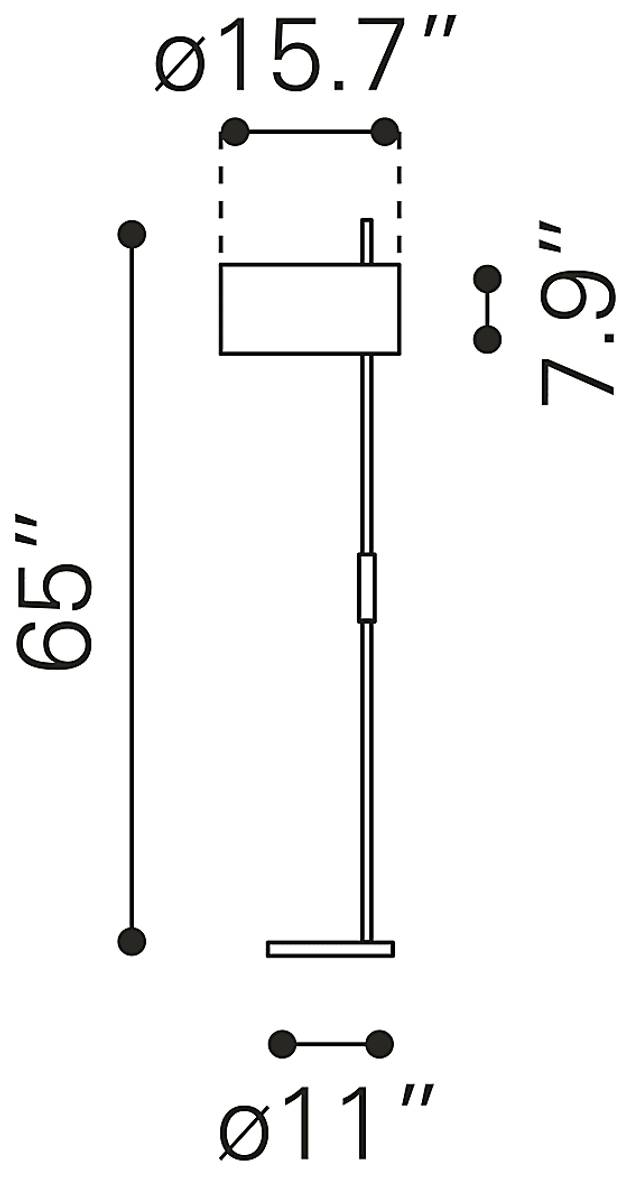 Emden Alley Black Floor Lamp - Thumbnail - Image 9