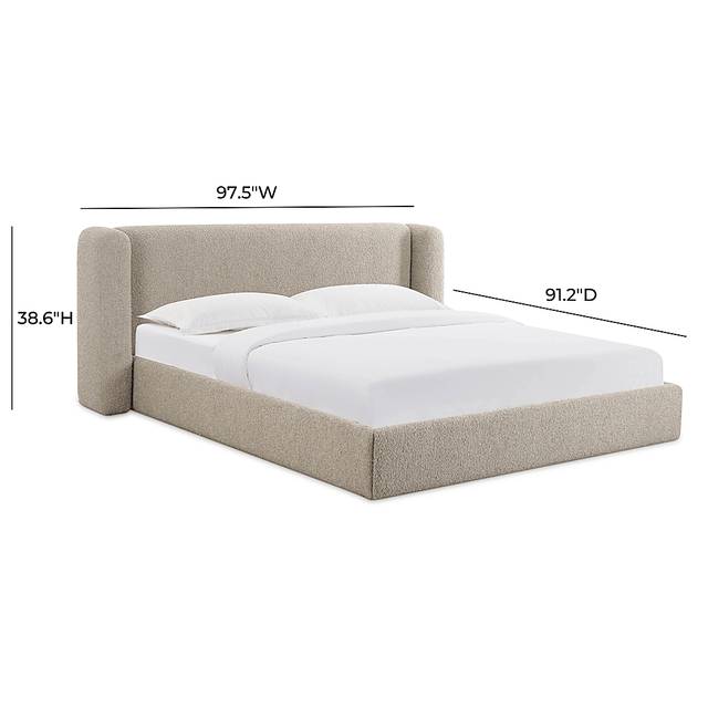 Emeliney Tan King Bed - Thumbnail - Image 9
