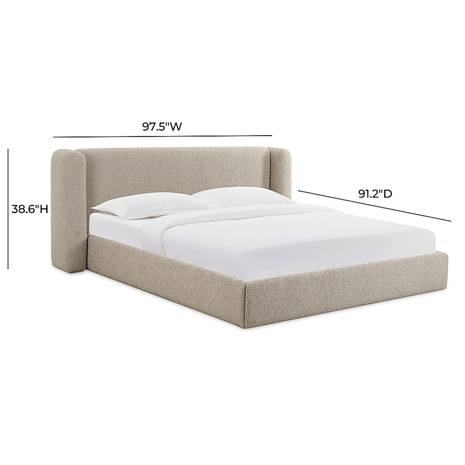 Emeliney Tan King Bed - Image 9
