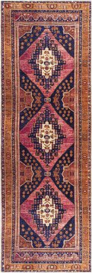 Emelyn Orange 2'5 x 7'8 Runner Rug