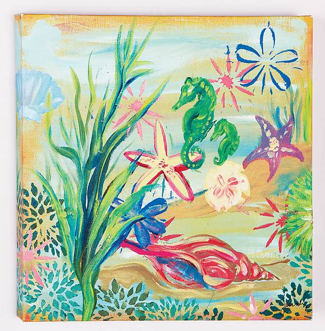 Emerald Seahorse Artwork - Thumbnail - Image 1