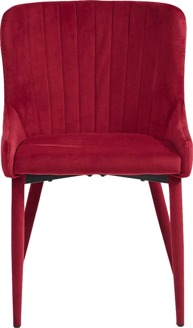 Fanmoore Espresso 5 Pc Dining Room with Emeric Bordeaux Side Chairs - Thumbnail - Image 4