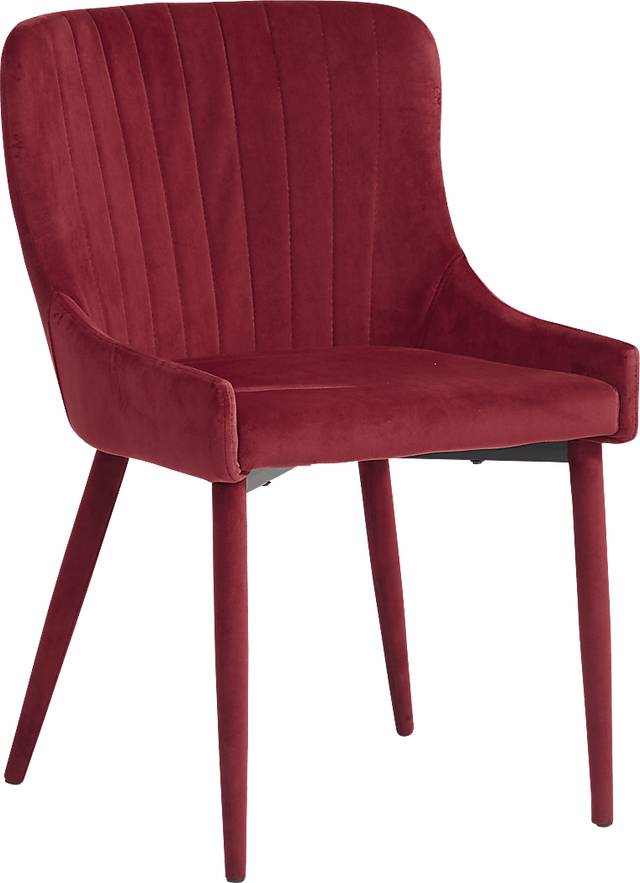 Fanmoore Espresso 5 Pc Dining Room with Emeric Bordeaux Side Chairs - Thumbnail - Image 3