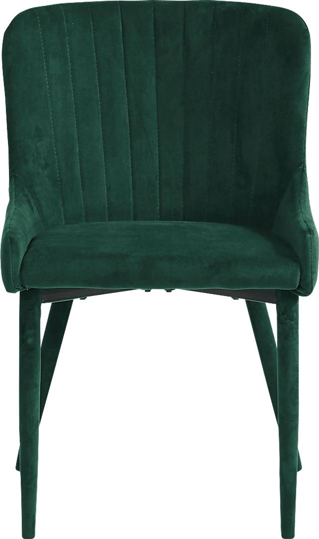 Fanmoore Espresso 5 Pc Dining Room with Emeric Emerald Side Chair - Thumbnail - Image 4