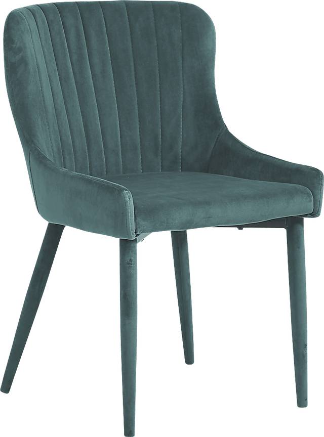 Fanmoore Espresso 5 Pc Dining Room with Emeric Ink Side Chairs - Thumbnail - Image 3