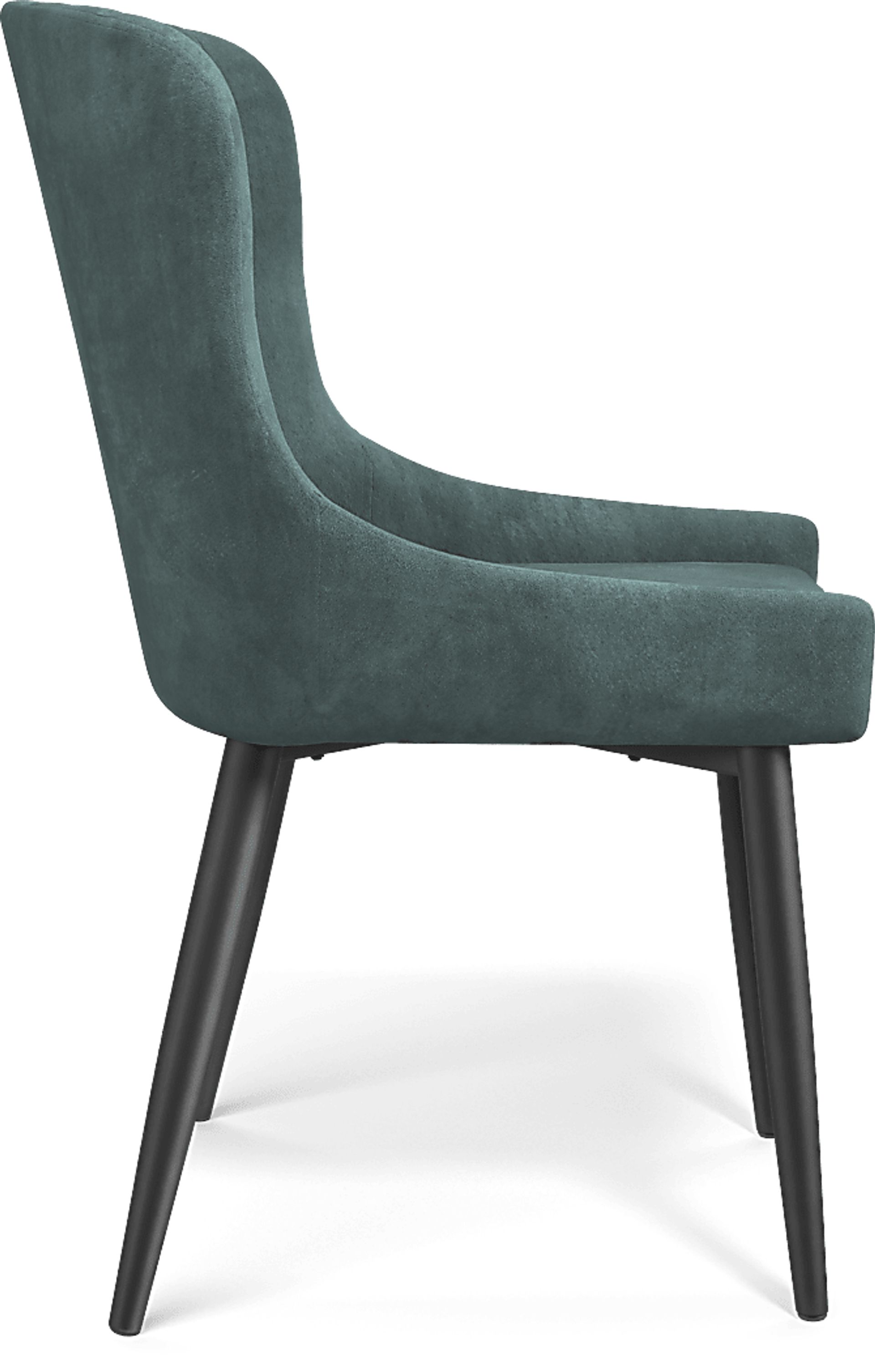 Hollybrooke Black 5 Pc Dining Room with Ink Chairs - Image 6