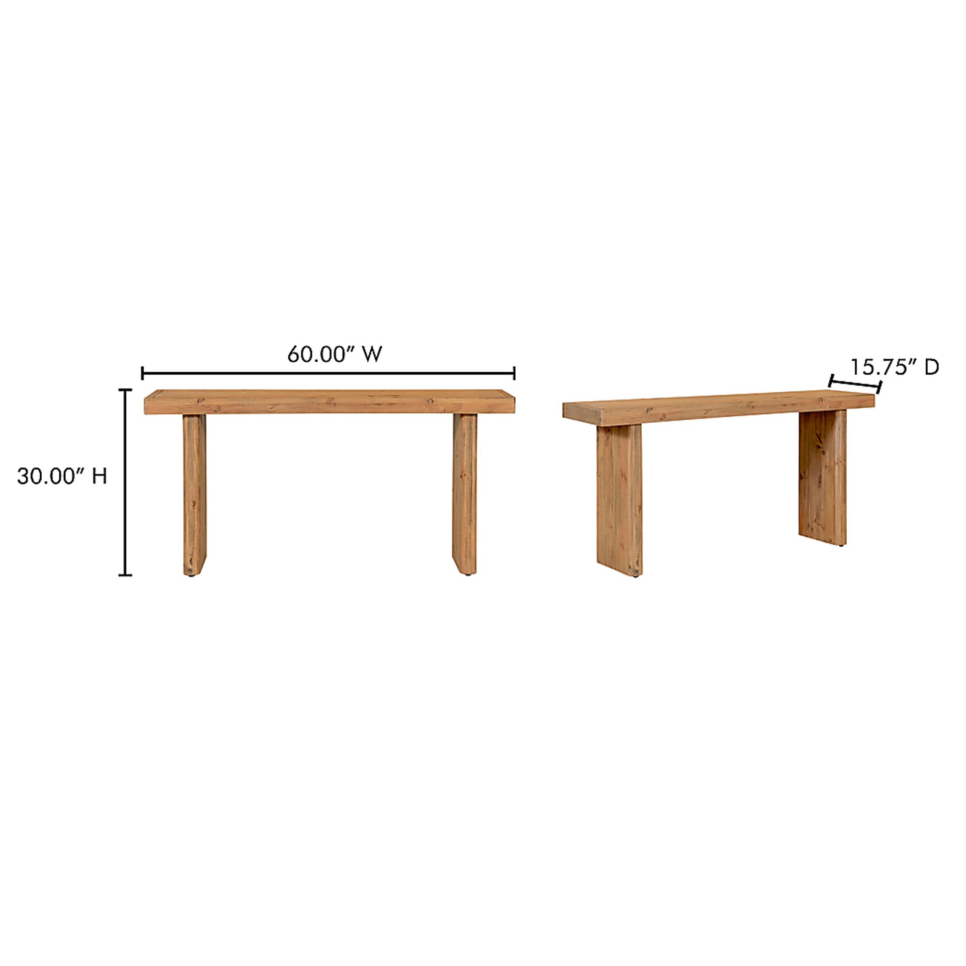 Emeric Natural Sofa Table - Image 4