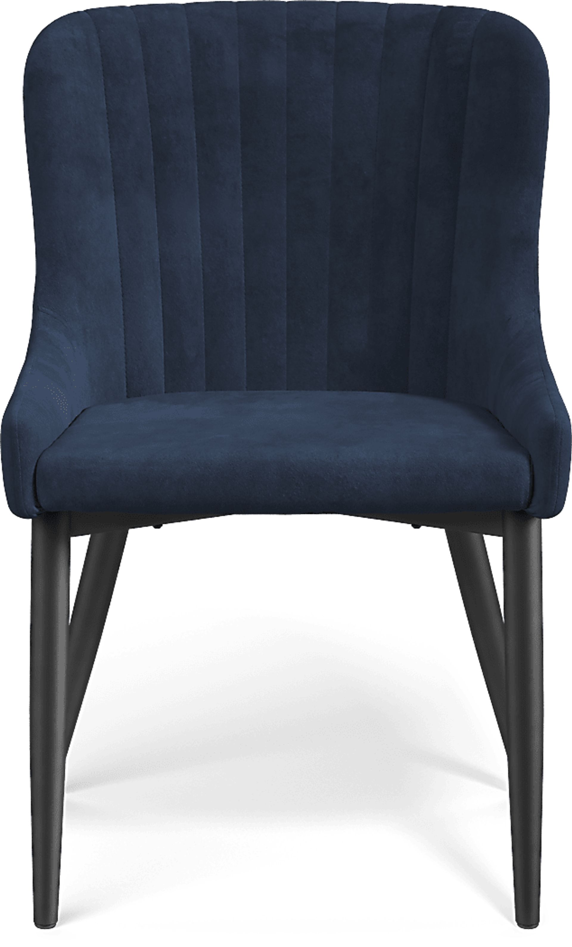 Hollybrooke Black 5 Pc Round Dining Room with Indigo Chairs - Image 5