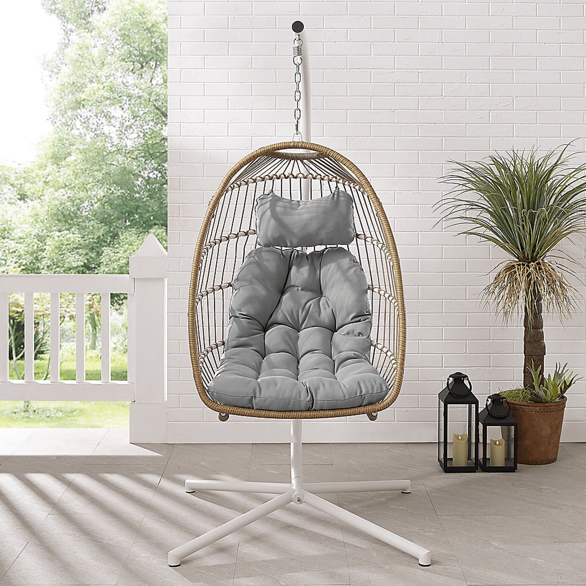 Emerywood Brown Outdoor Swinging Accent Chair