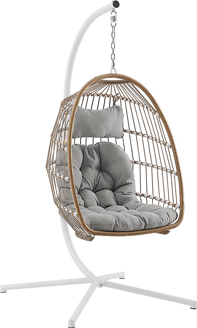 Emerywood Brown Outdoor Swinging Accent Chair - Thumbnail - Image 1