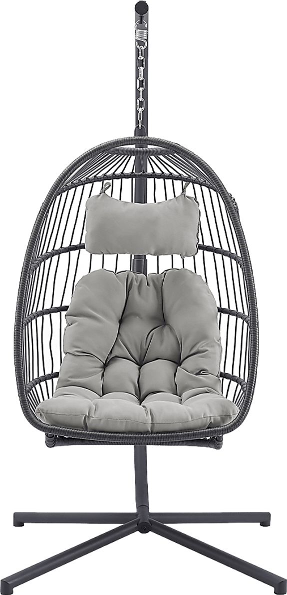 Emerywood Gray Outdoor Swinging Accent Chair