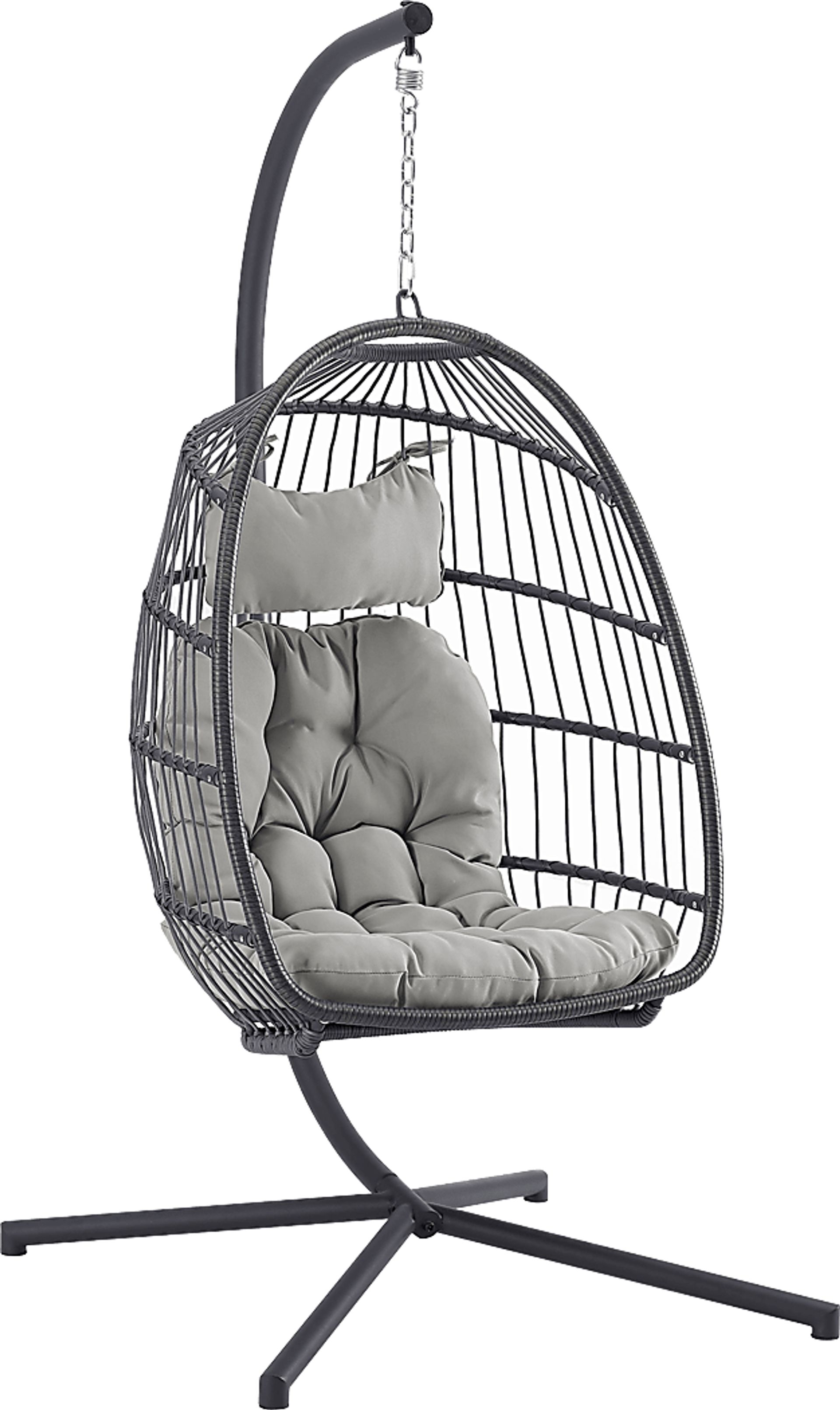 Emerywood Gray Outdoor Swinging Accent Chair - Image 1