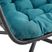 Emerywood Teal Outdoor Swinging Accent Chair