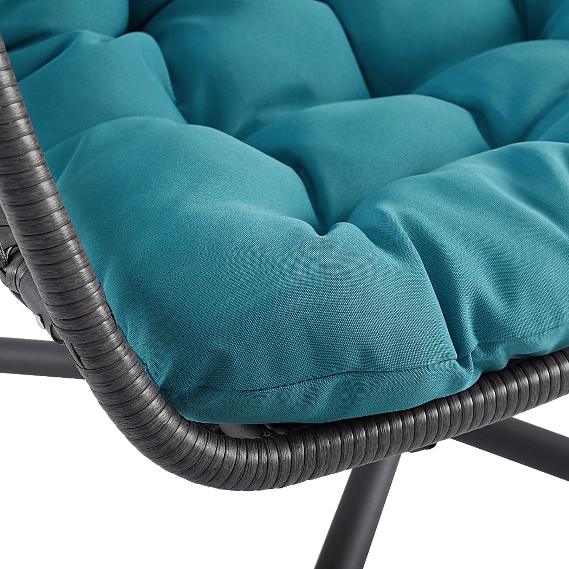 Emerywood Teal Outdoor Swinging Accent Chair - Image 3