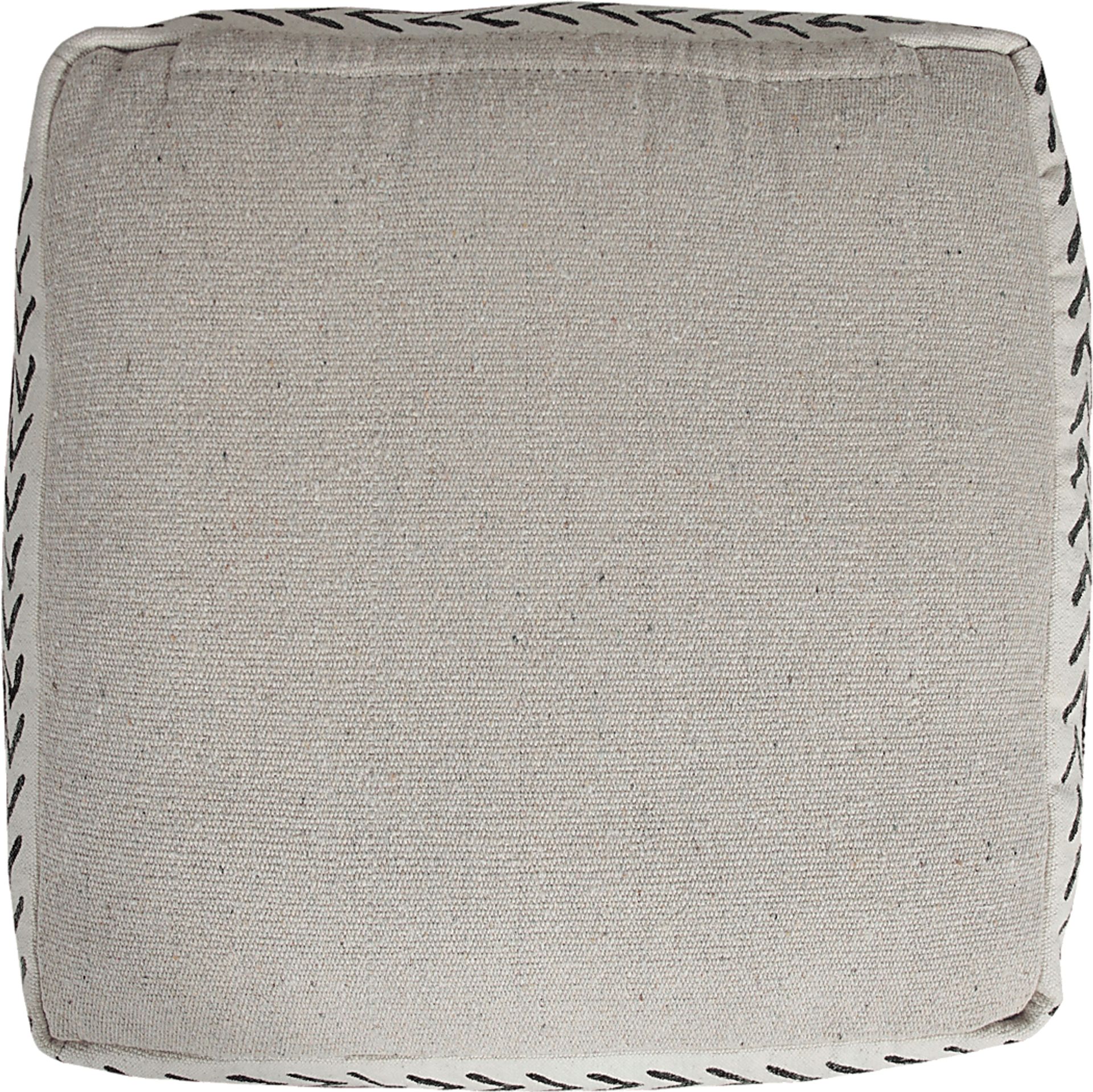 Emgen Black/White Pouf - Image 9