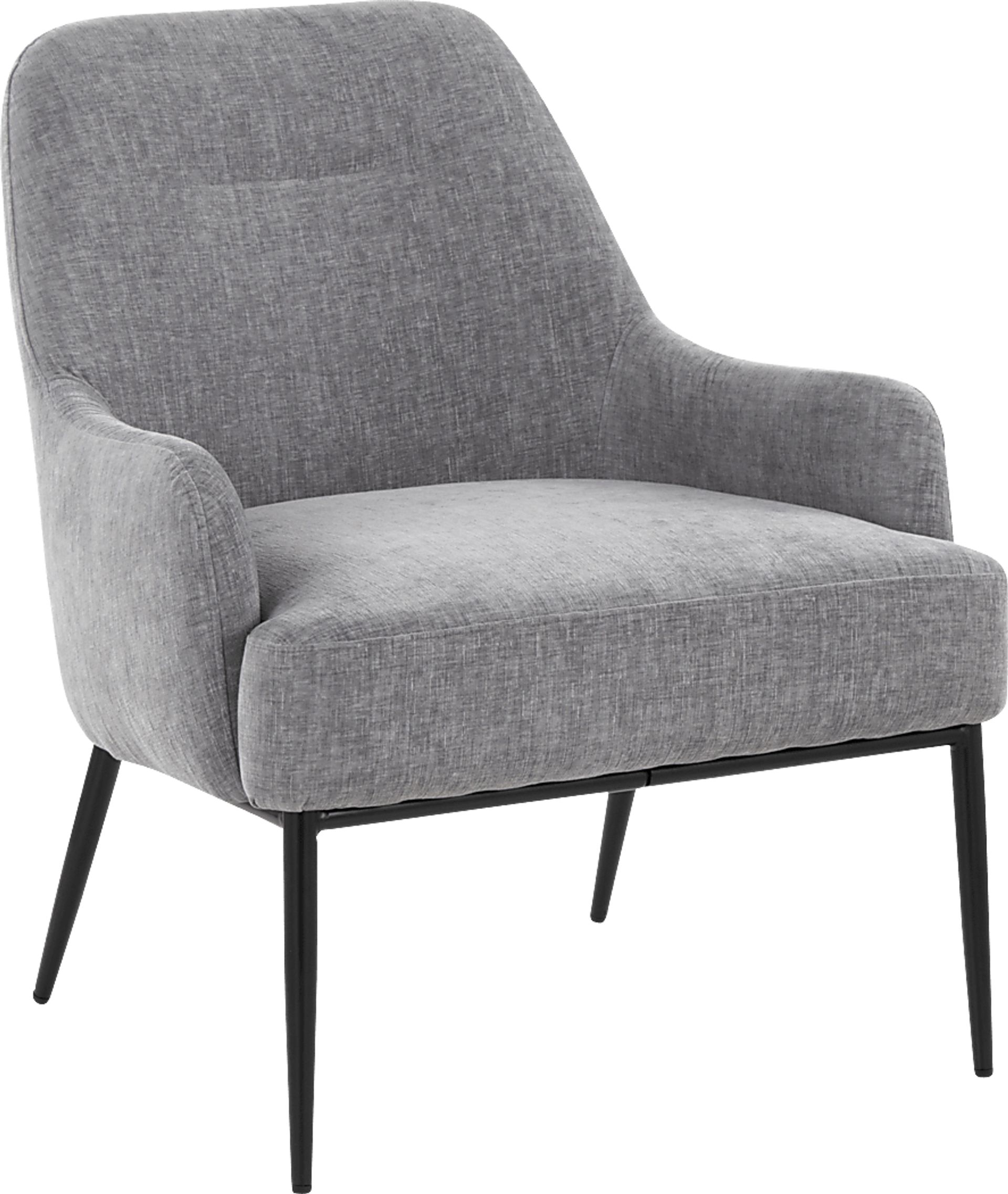 Emil Gray Accent Chair - Image 1