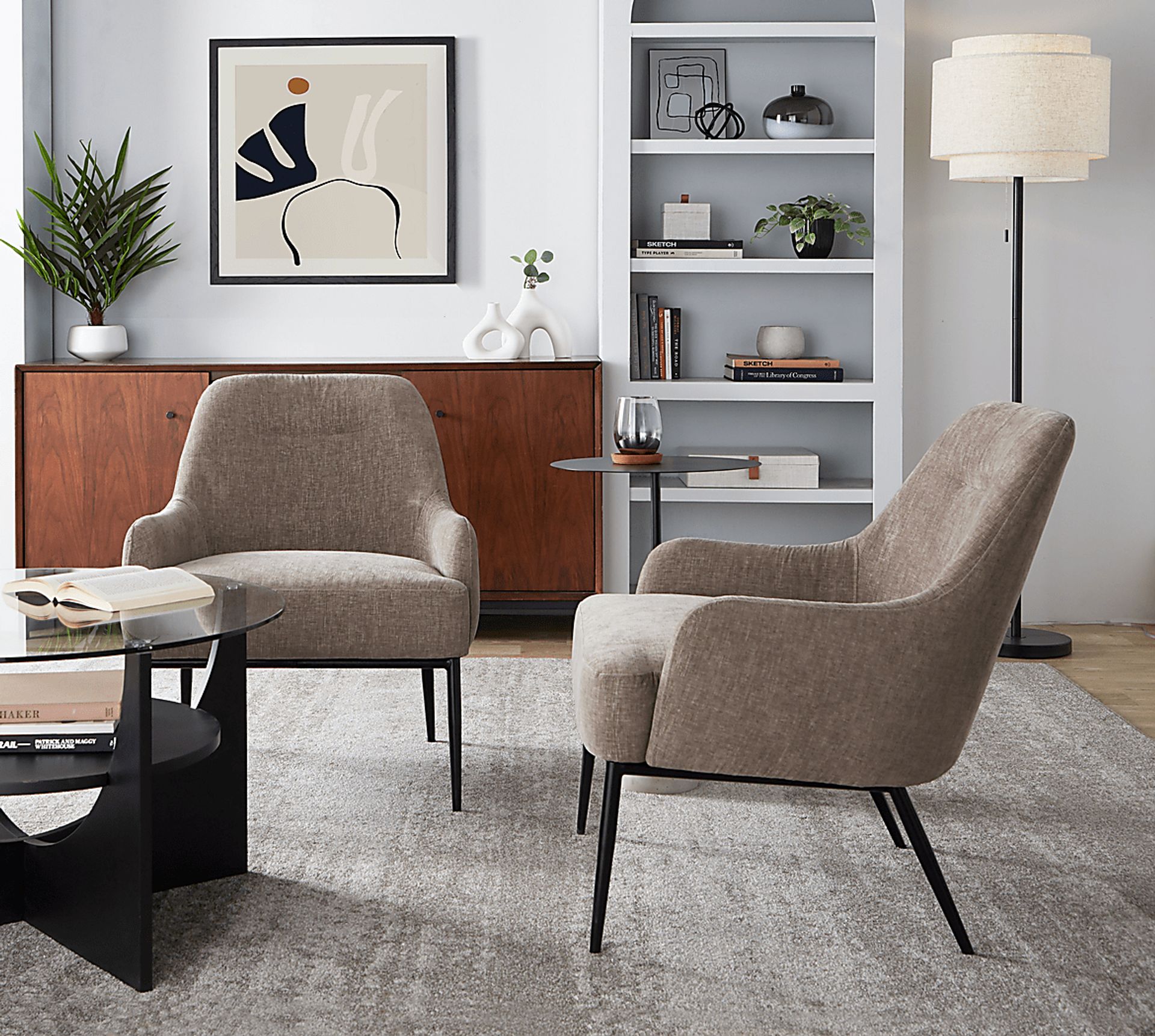 Emil Light Brown Accent Chair - Image 2