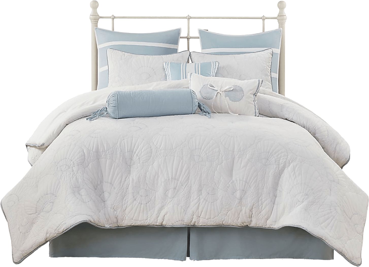 Emilisa White Queen Comforter Set