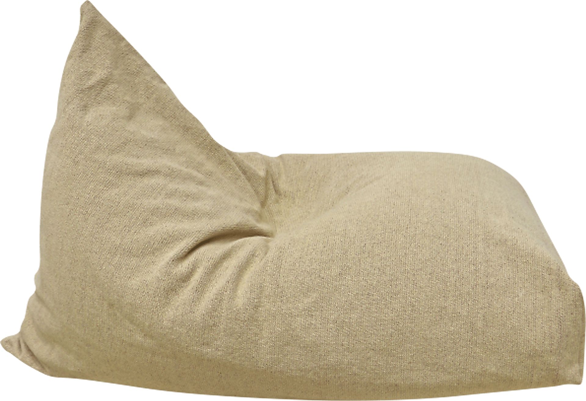 Emily Beige Bean Bag Chair - Image 2