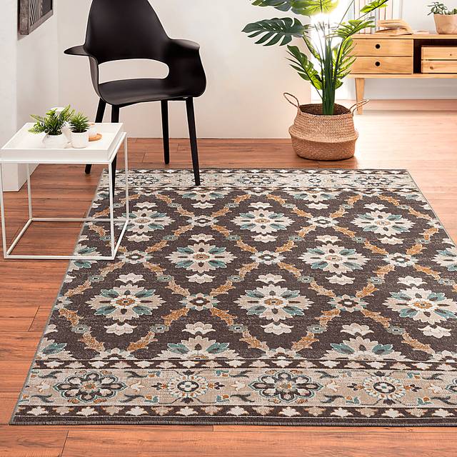 Emlodge Brown/Multi 7'9 x 9'9 Indoor/Outdoor Rug - Thumbnail - Image 3
