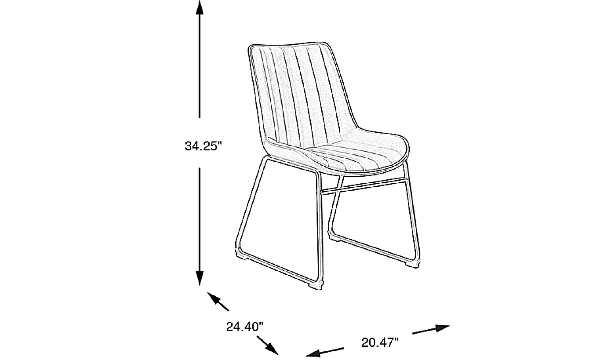 Dimension Image. Please refer to the Dimension Tab on this page for dimension details.