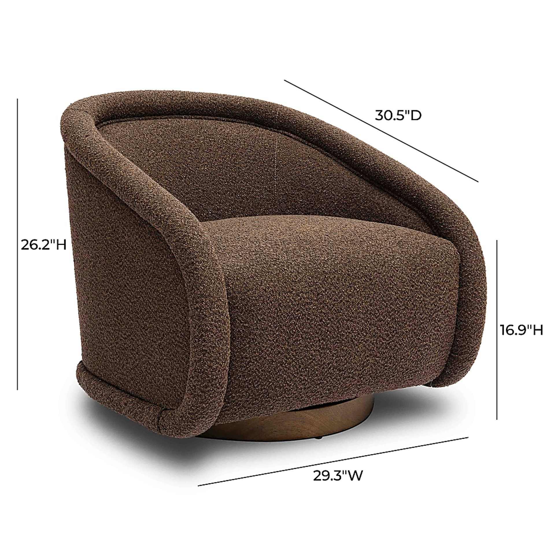 Rory Brown Swivel Accent Chair - Image 6