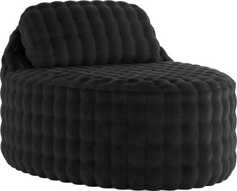 Emmeline Black Accent Chaise
